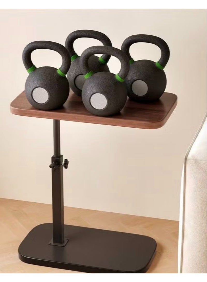 Adjustable Sofa Small Side Table, Wooden Tabletop End Table, Height-Adjustable C-Shaped End Table, Suitable for Reading, Coffee, Books, Perfect as a Nightstand, Sofa Table, or Patio Table - Image 5